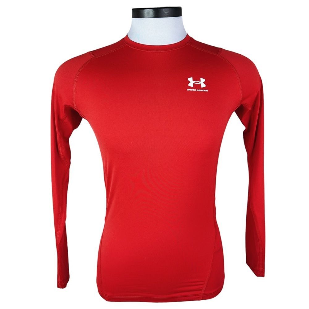 Under Armour HeatGear Top sz L / LG / Large * Mens Long Sleeve Compression Shirt